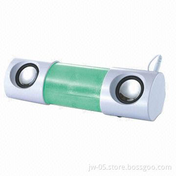 Mini Portable Speaker with Colorful Flashlight Glitters Automatically